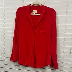 Sézane Florence Silk Shirt, EUC